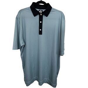 FootJoy Blue and Black Polo Shirt